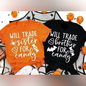Will trade sister/brother for candy t shirt